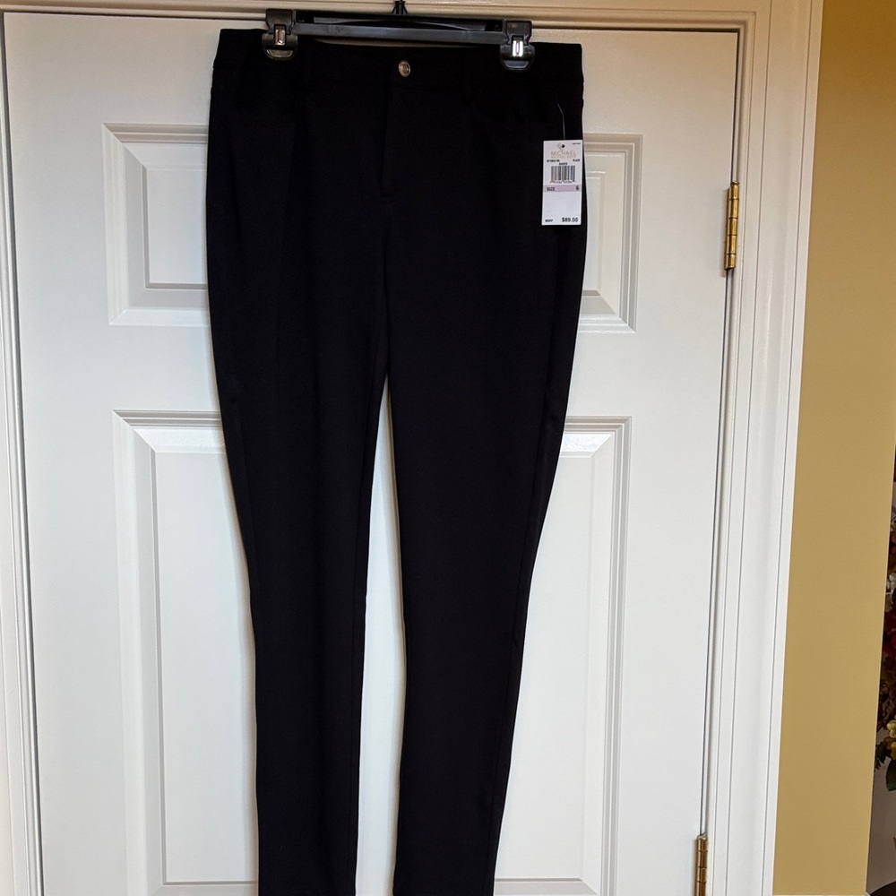 New Michael Kors Black Ponte Knit Pants